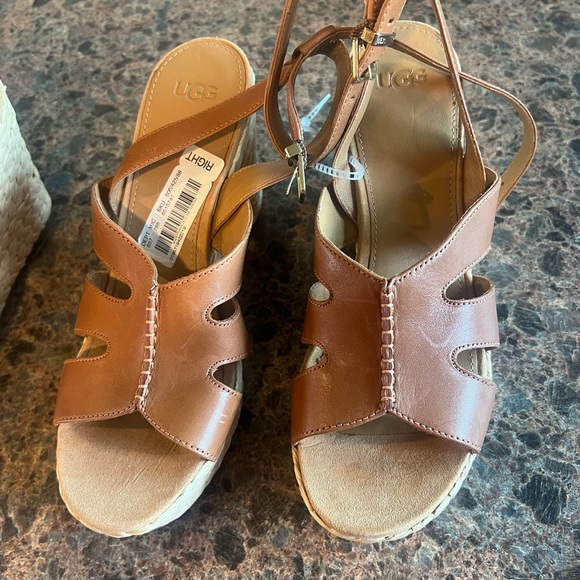 UGG heel sandals strappy SZ 10 NWT - Picture 4 of 11